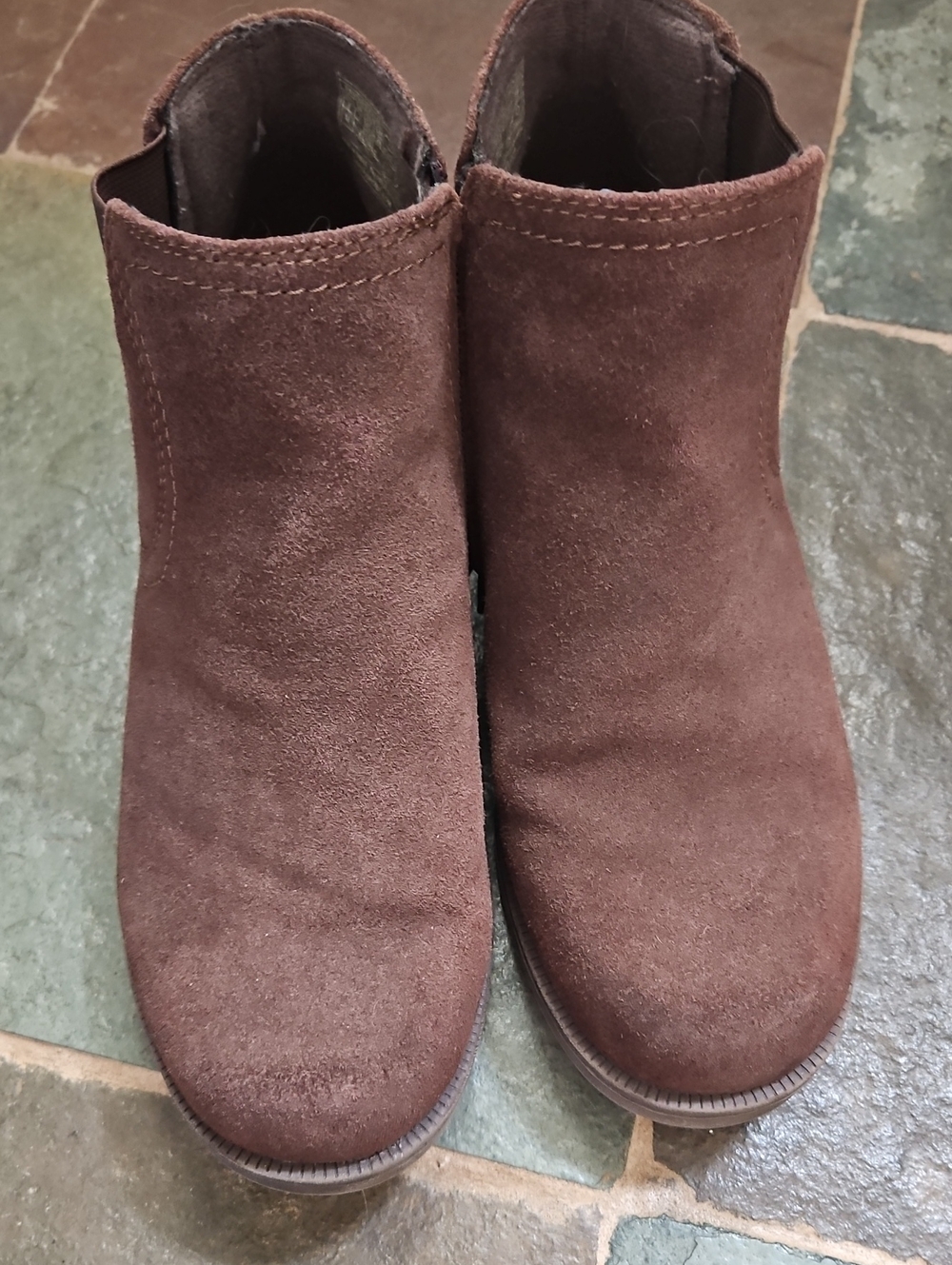 Earth Origins Chocolate Suede Ankle Booties